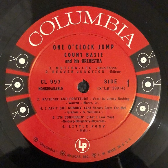 Count Basie One O'clock Jump Vinyl Lp '57 - Picture 3 of 6